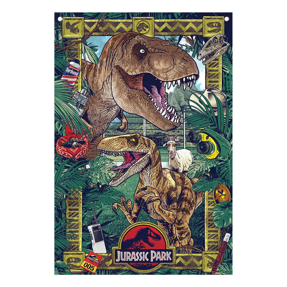 Jurassic Park Nástěnný Banner 125 x 85 cm fotografii produktu
