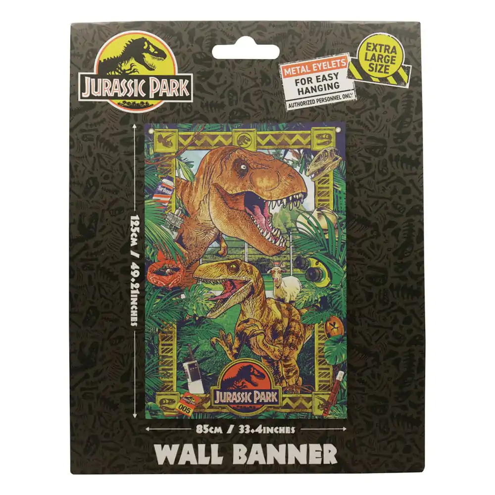 Jurassic Park Nástěnný Banner 125 x 85 cm fotografii produktu