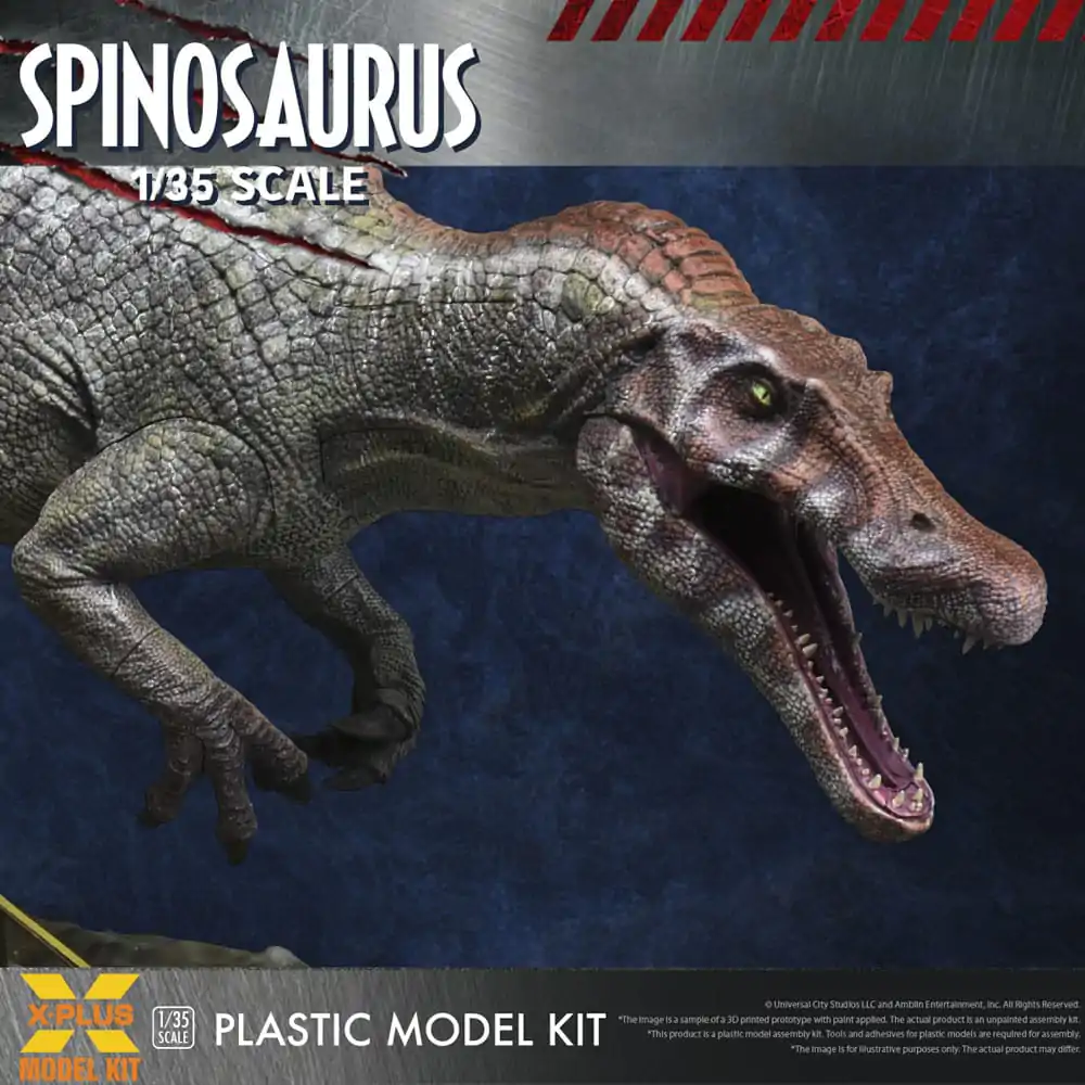 Jurassic Park III Plastic Model Kit 1/35 Spinosaurus 41 cm Plastiková Modelářská Sada fotografii produktu