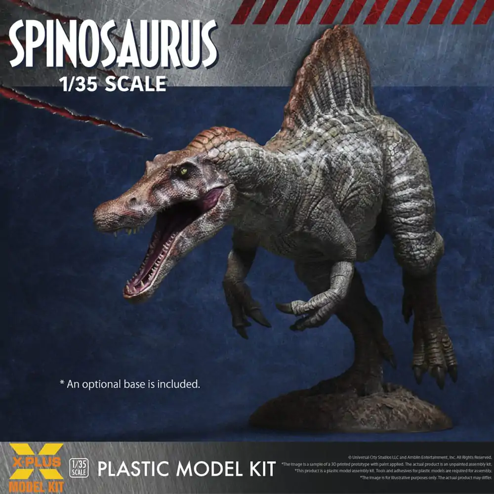 Jurassic Park III Plastic Model Kit 1/35 Spinosaurus 41 cm Plastiková Modelářská Sada fotografii produktu