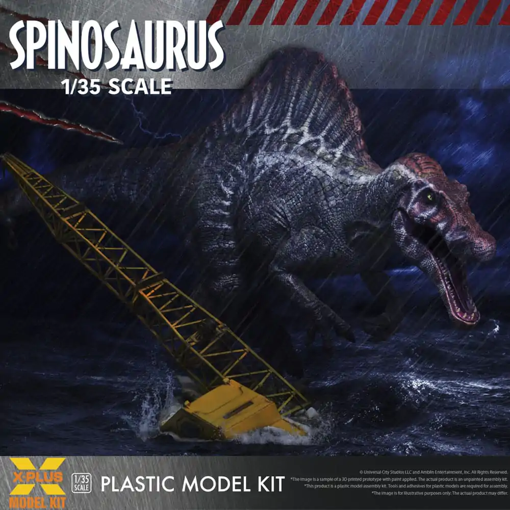 Jurassic Park III Plastic Model Kit 1/35 Spinosaurus 41 cm Plastiková Modelářská Sada fotografii produktu