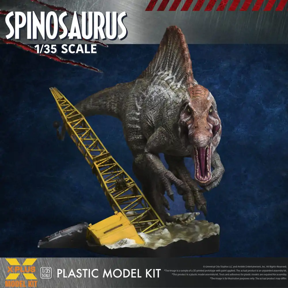 Jurassic Park III Plastic Model Kit 1/35 Spinosaurus 41 cm Plastiková Modelářská Sada fotografii produktu