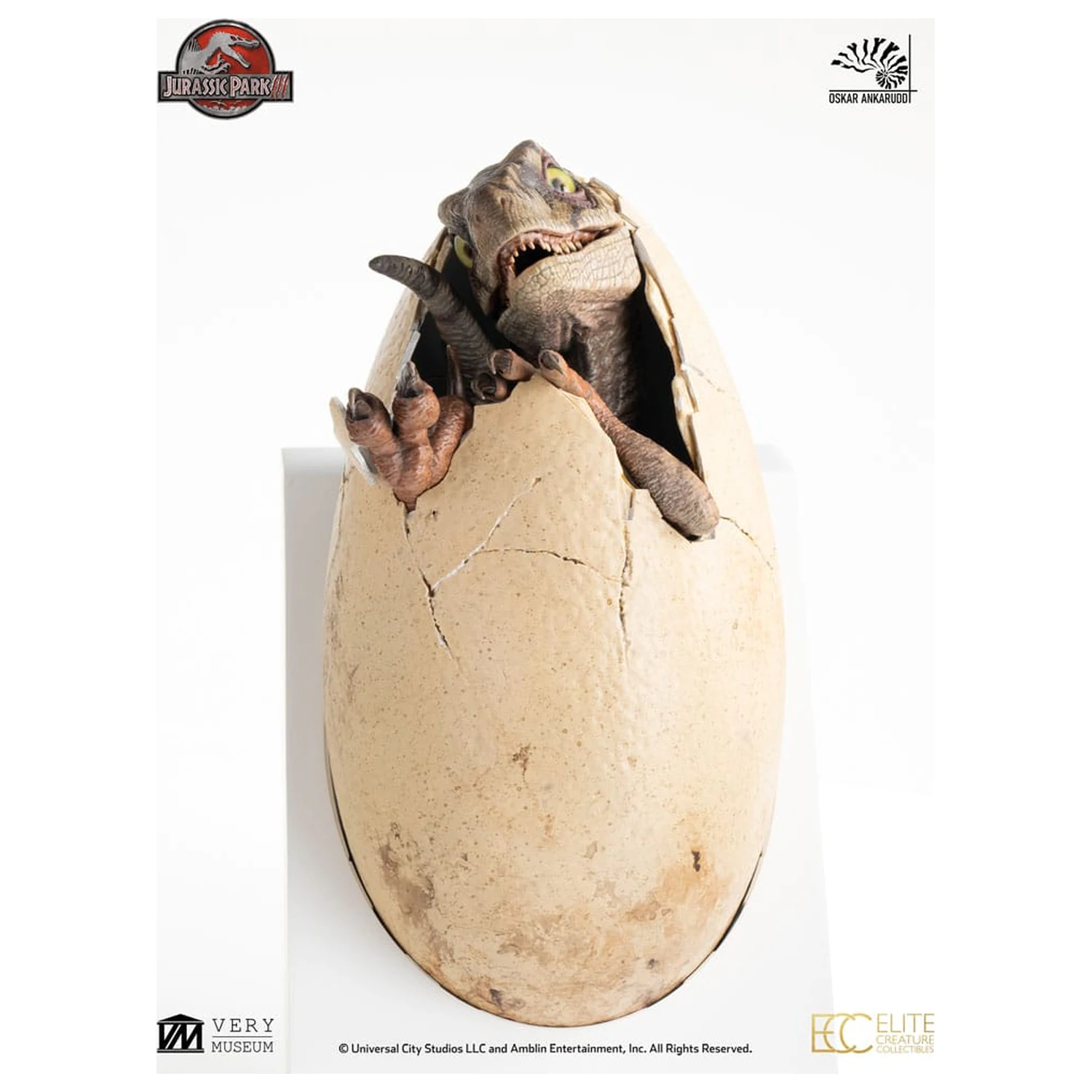 Jurassic Park III ECC Elite Creature Line socha White Queen líhnoucí se vejce 13 cm fotografii produktu