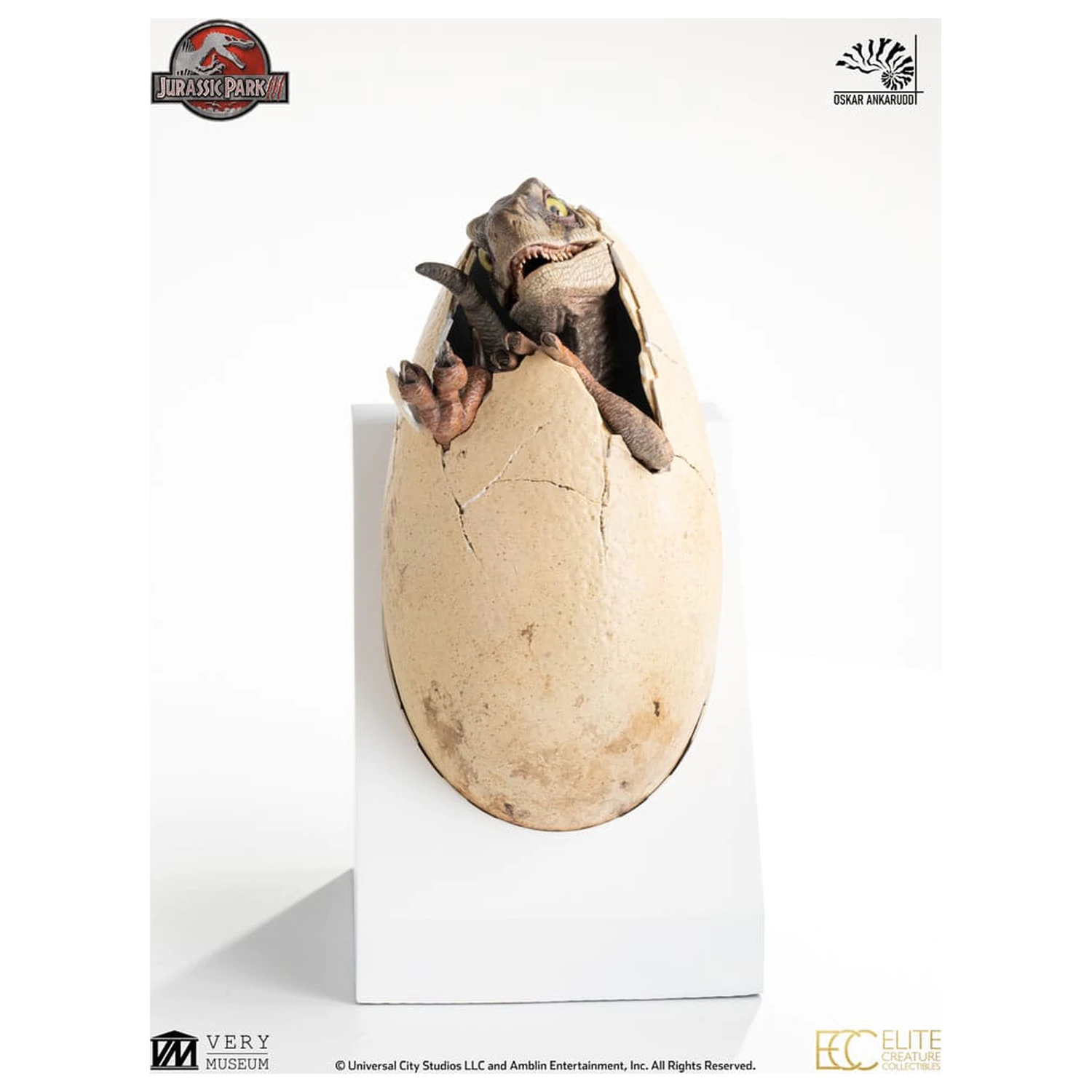 Jurassic Park III ECC Elite Creature Line socha White Queen líhnoucí se vejce 13 cm fotografii produktu