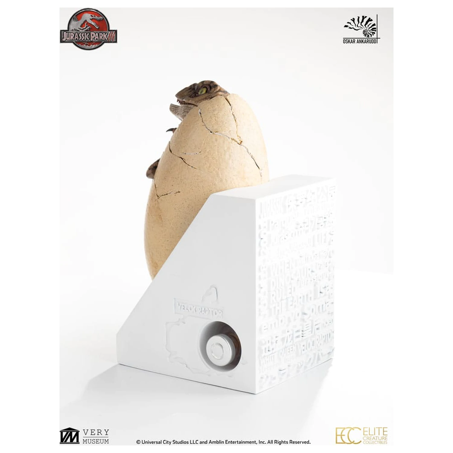 Jurassic Park III ECC Elite Creature Line socha White Queen líhnoucí se vejce 13 cm fotografii produktu