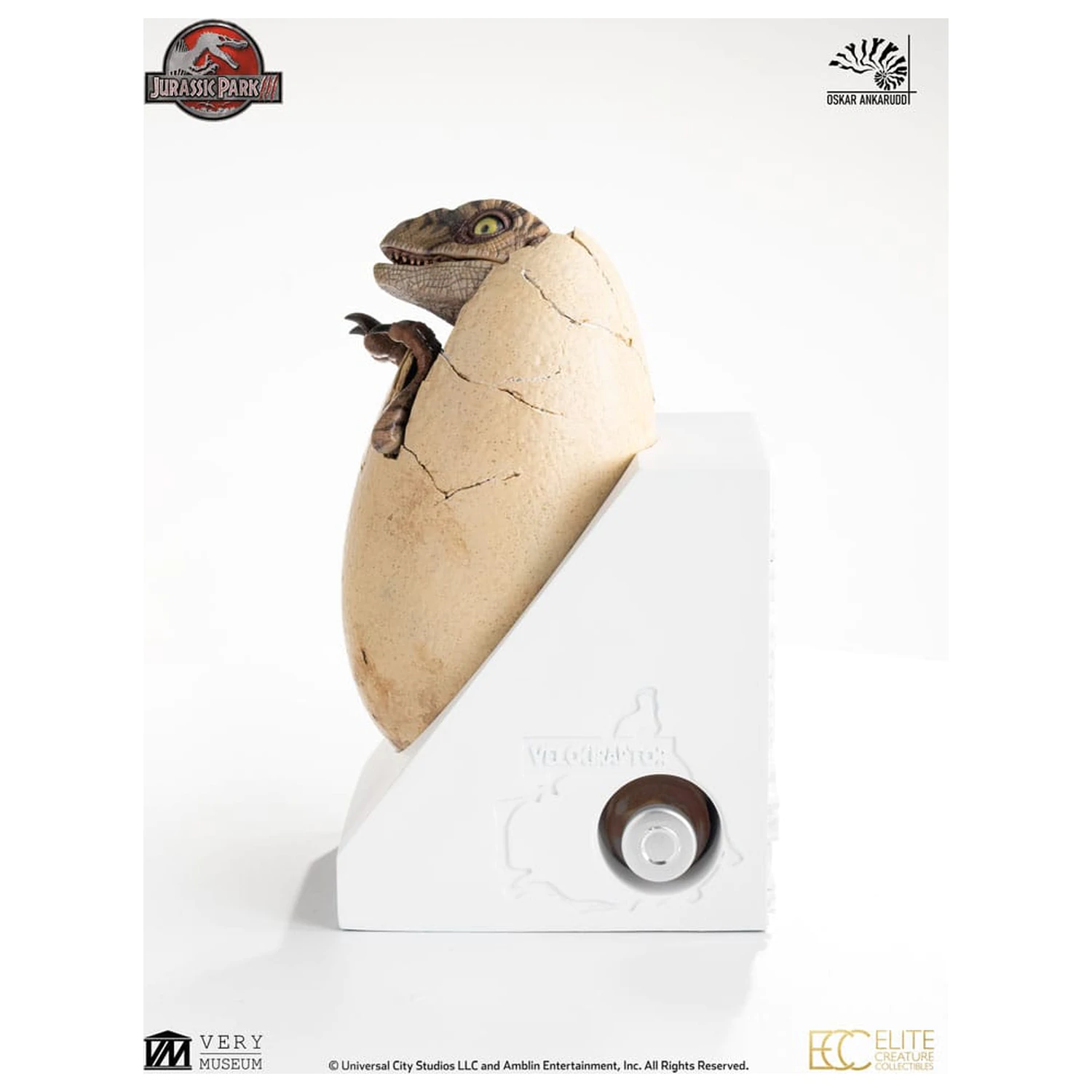 Jurassic Park III ECC Elite Creature Line socha White Queen líhnoucí se vejce 13 cm fotografii produktu