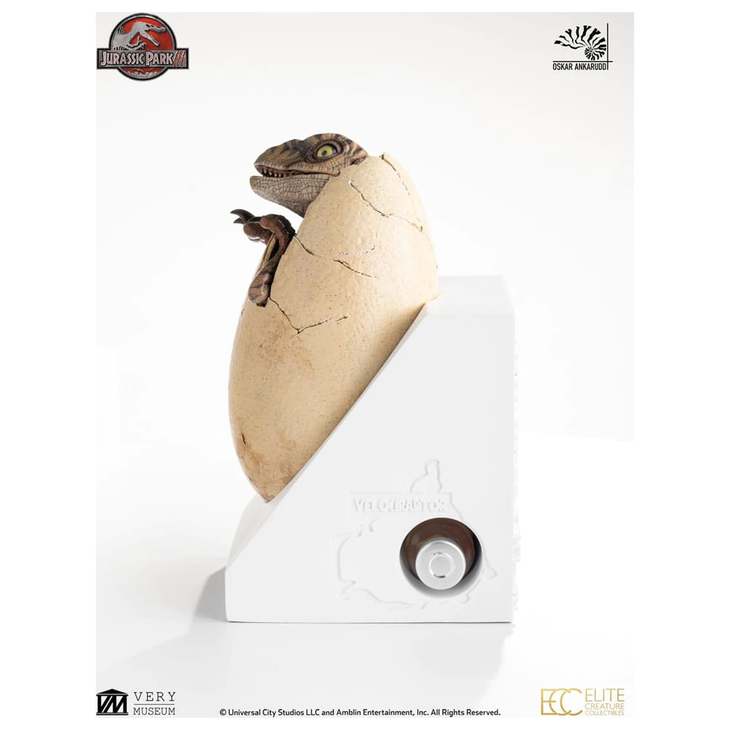 Jurassic Park III ECC Elite Creature Line socha White Queen líhnoucí se vejce 13 cm fotografii produktu
