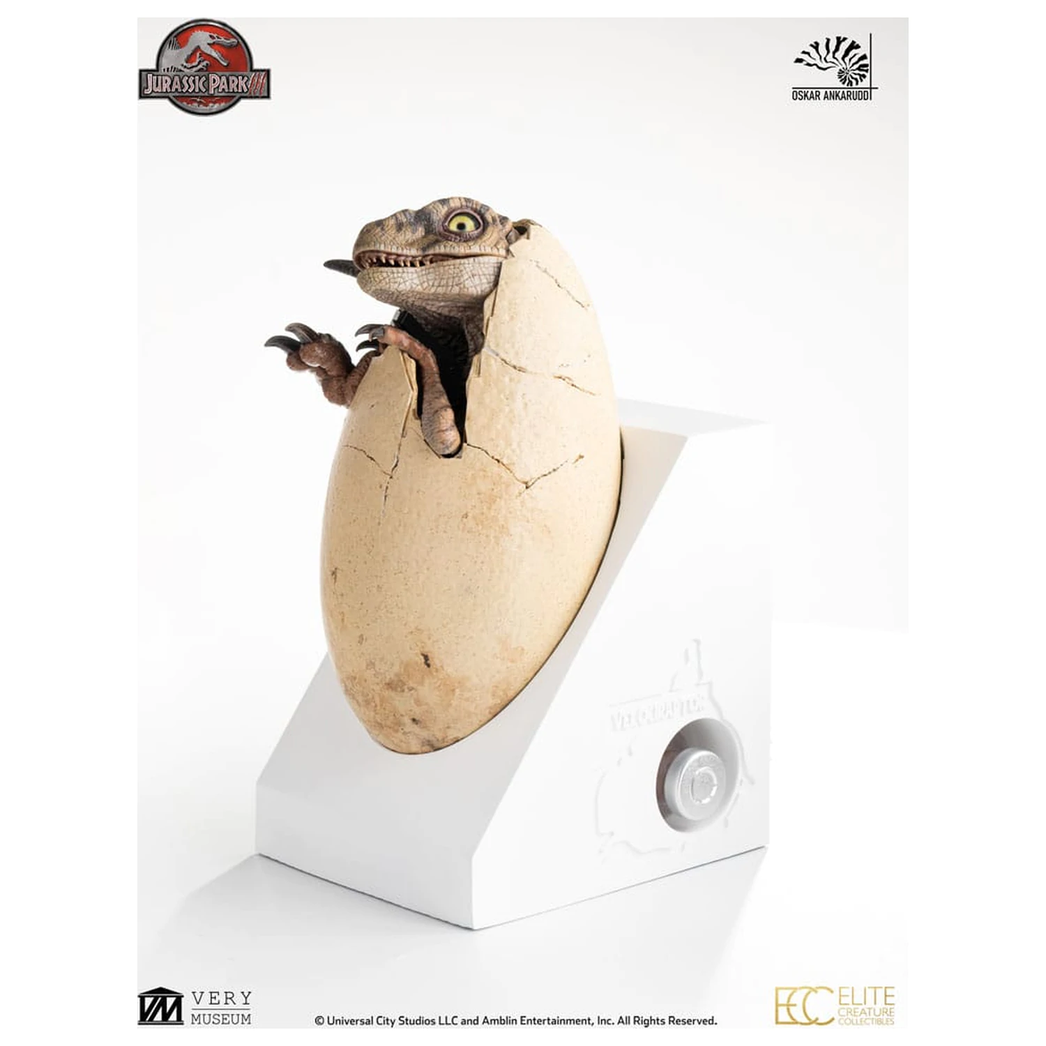 Jurassic Park III ECC Elite Creature Line socha White Queen líhnoucí se vejce 13 cm fotografii produktu