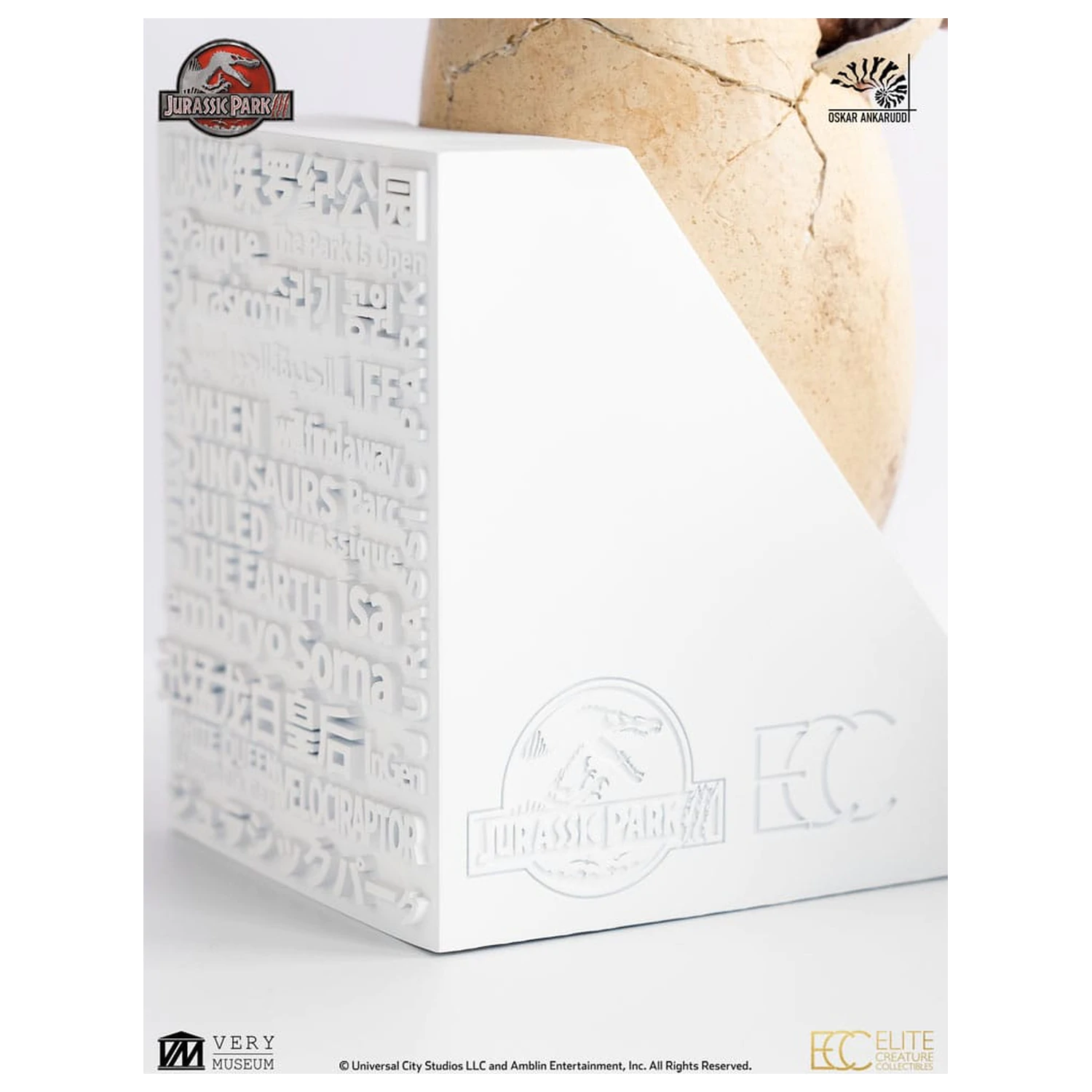 Jurassic Park III ECC Elite Creature Line socha White Queen líhnoucí se vejce 13 cm fotografii produktu