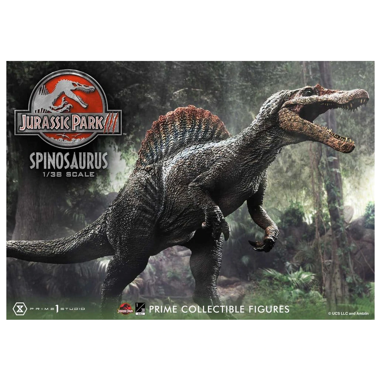 Jurassic Park III (Film) Prime sběratelské figurky socha 1/38 Spinosaurus 24 cm fotografii produktu