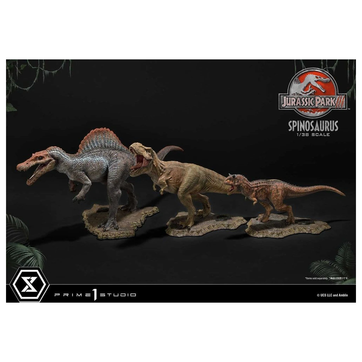 Jurassic Park III (Film) Prime sběratelské figurky socha 1/38 Spinosaurus 24 cm fotografii produktu