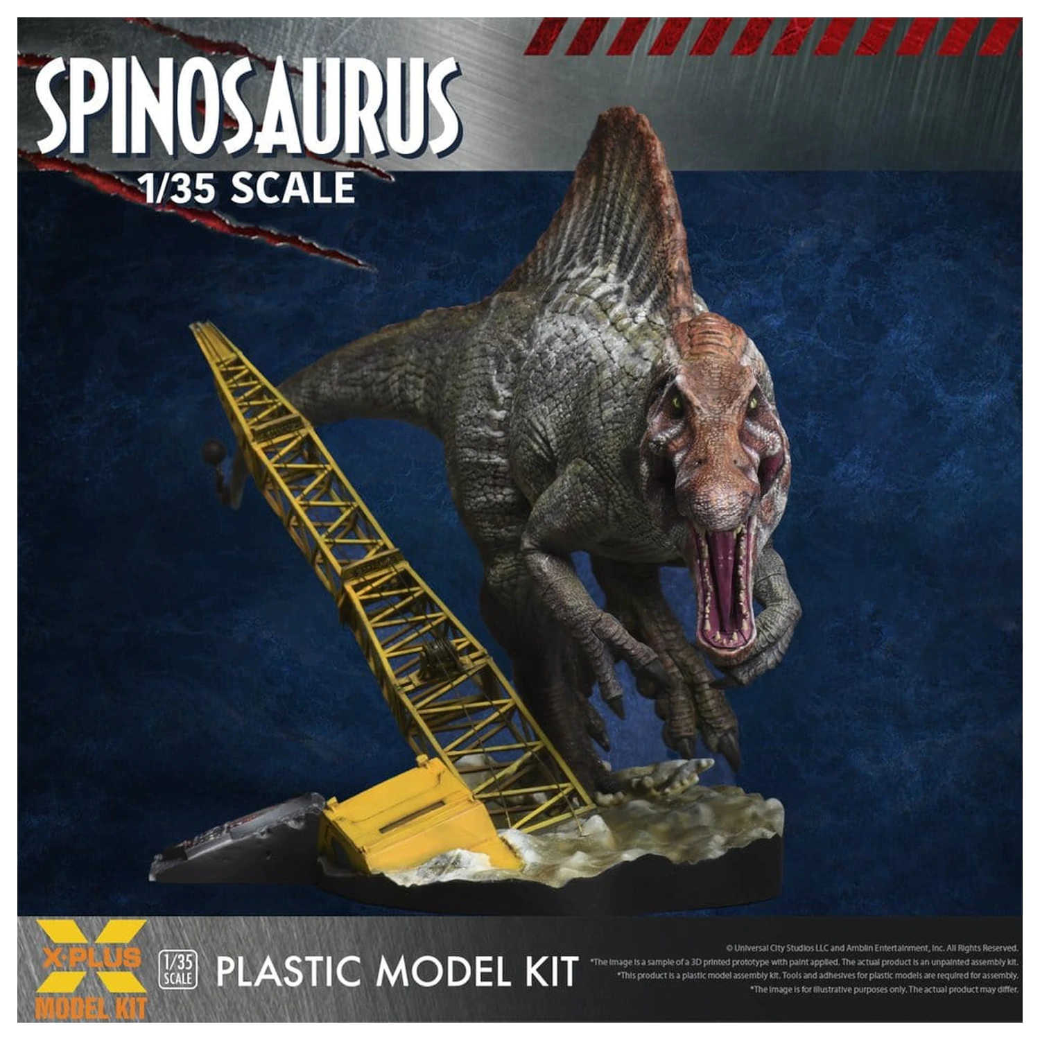 Jurassic Park III Plastikový model Kit 1/35 Spinosaurus 19 cm (Reprodukce) fotografii produktu