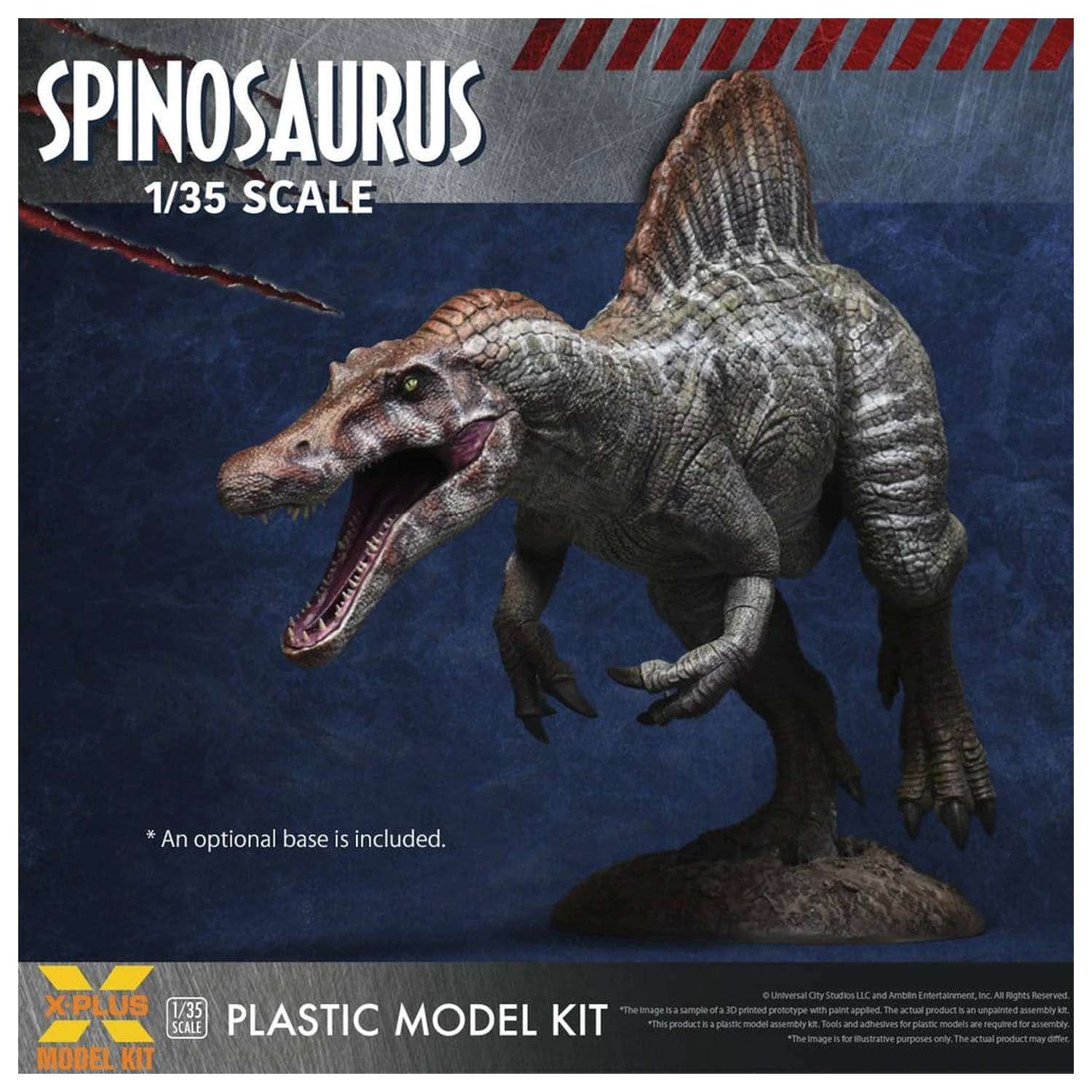 Jurassic Park III Plastikový model Kit 1/35 Spinosaurus 19 cm (Reprodukce) fotografii produktu