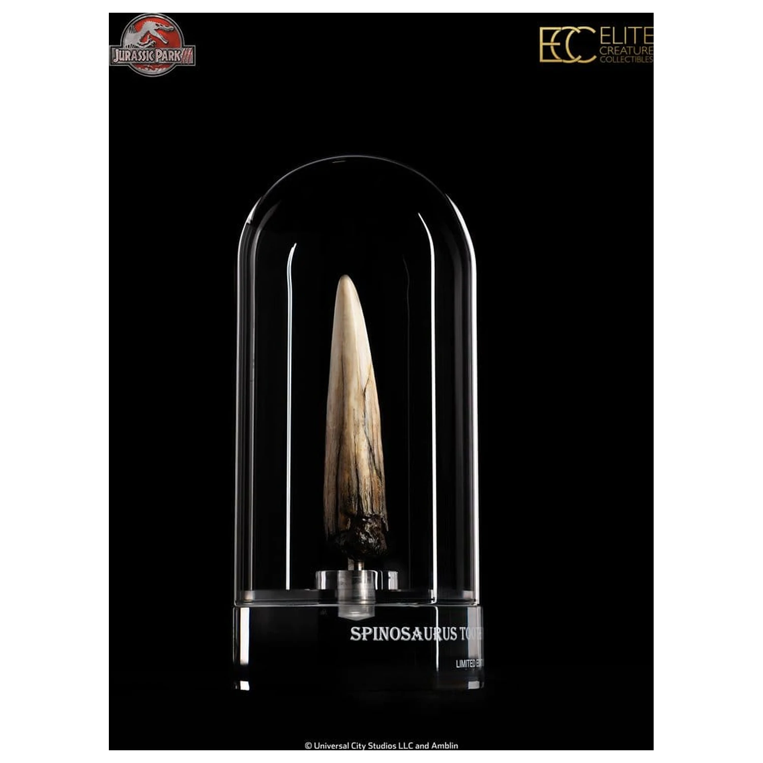 Jurassic Park III Replika rekvizity 1/1 Spinosaurus zub 14 cm fotografii produktu