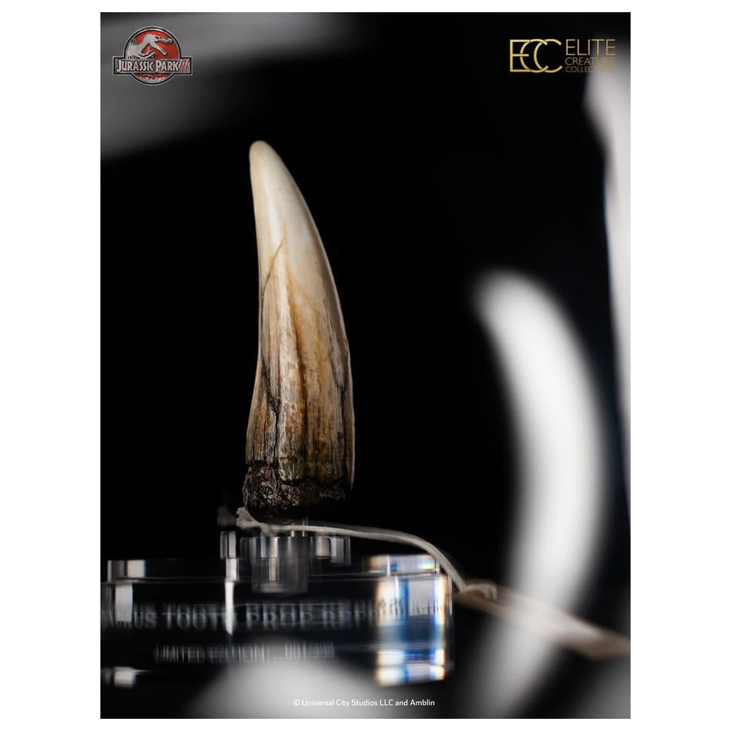 Jurassic Park III Replika rekvizity 1/1 Spinosaurus zub 14 cm fotografii produktu