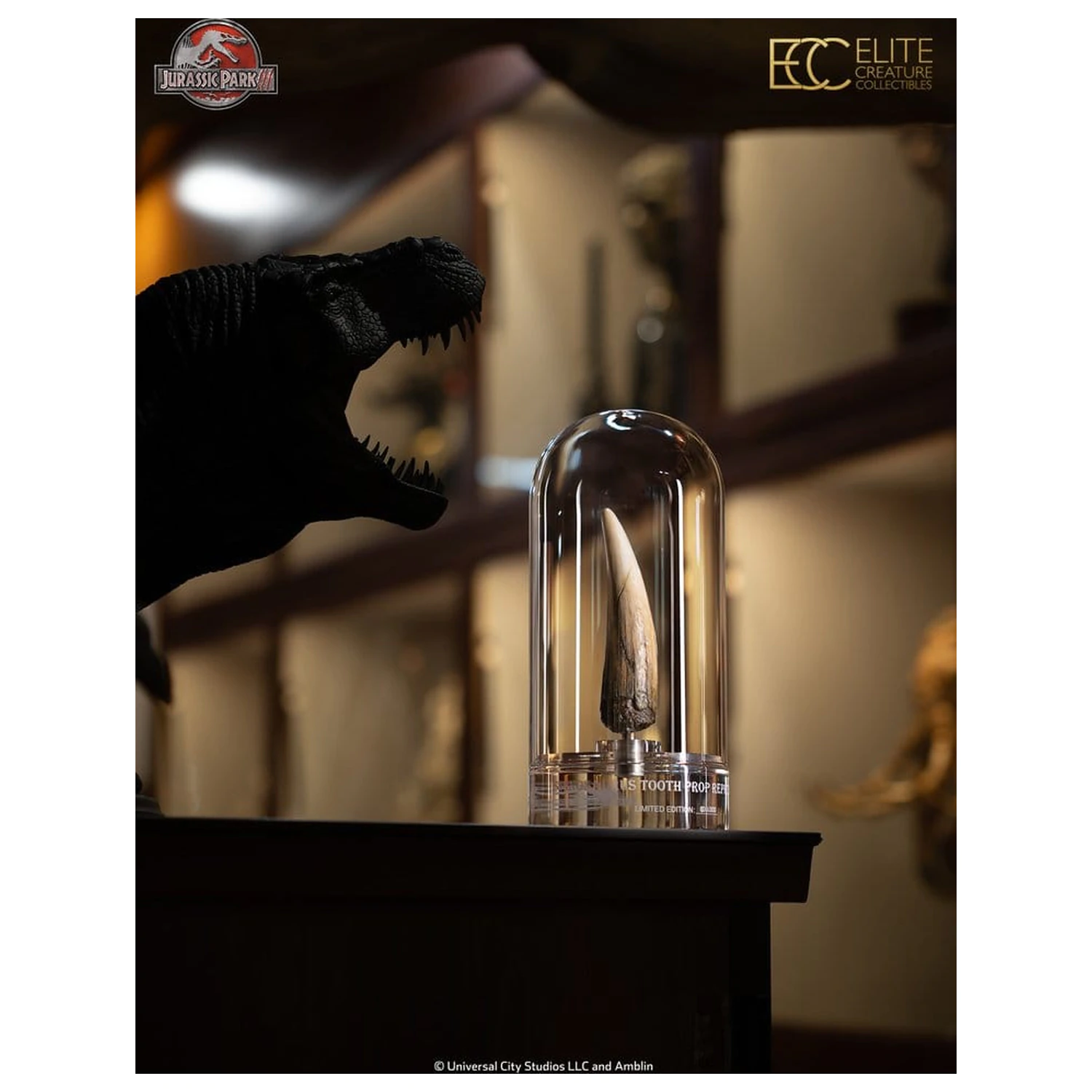 Jurassic Park III Replika rekvizity 1/1 Spinosaurus zub 14 cm fotografii produktu