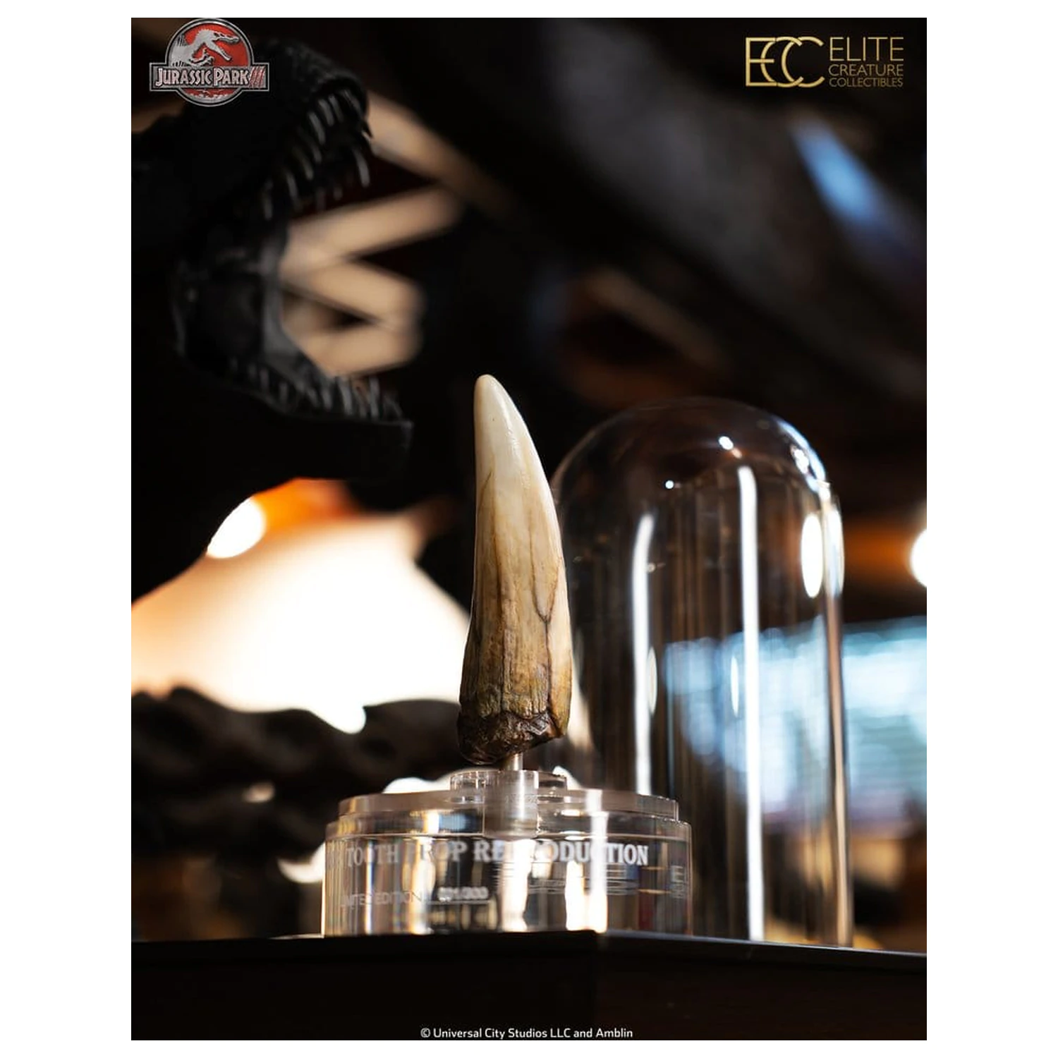 Jurassic Park III Replika rekvizity 1/1 Spinosaurus zub 14 cm fotografii produktu