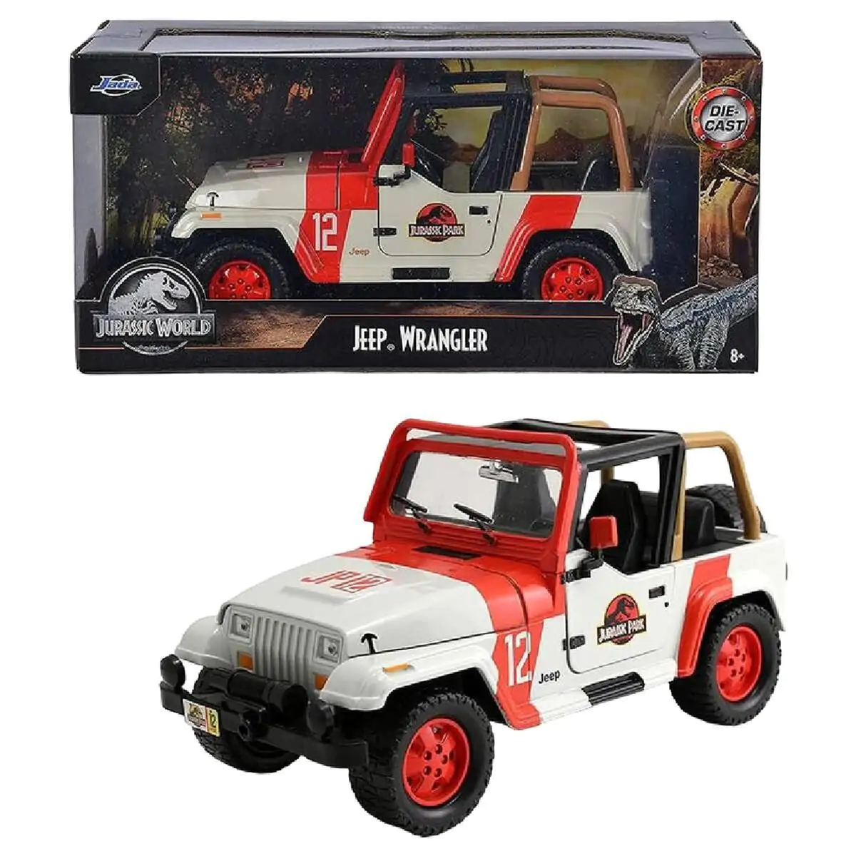 Auto Jeep Wrangler z Jurského parku 1/24 fotografii produktu