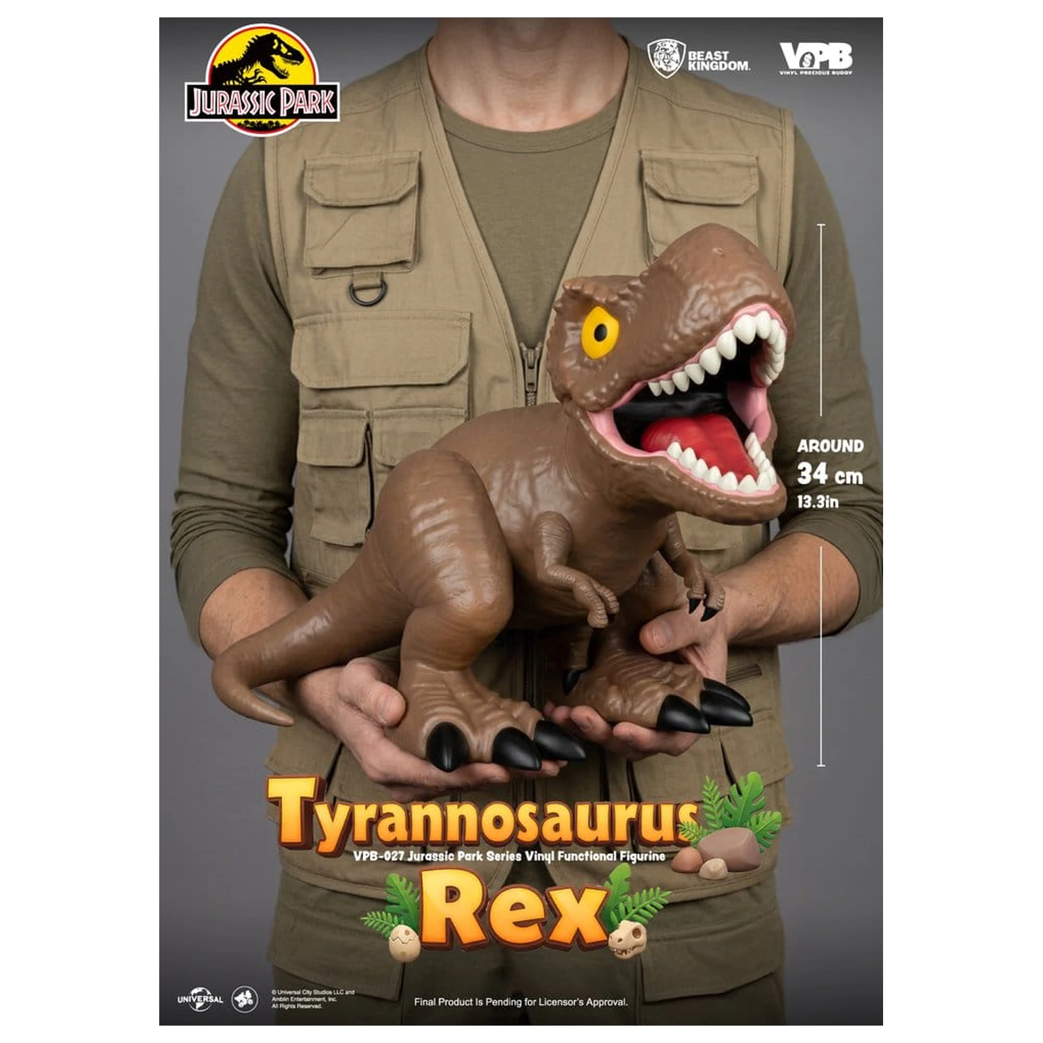Jurassic Park Vinyl Bank Large Series Tyrannosaurus Rex 34 cm fotografii produktu