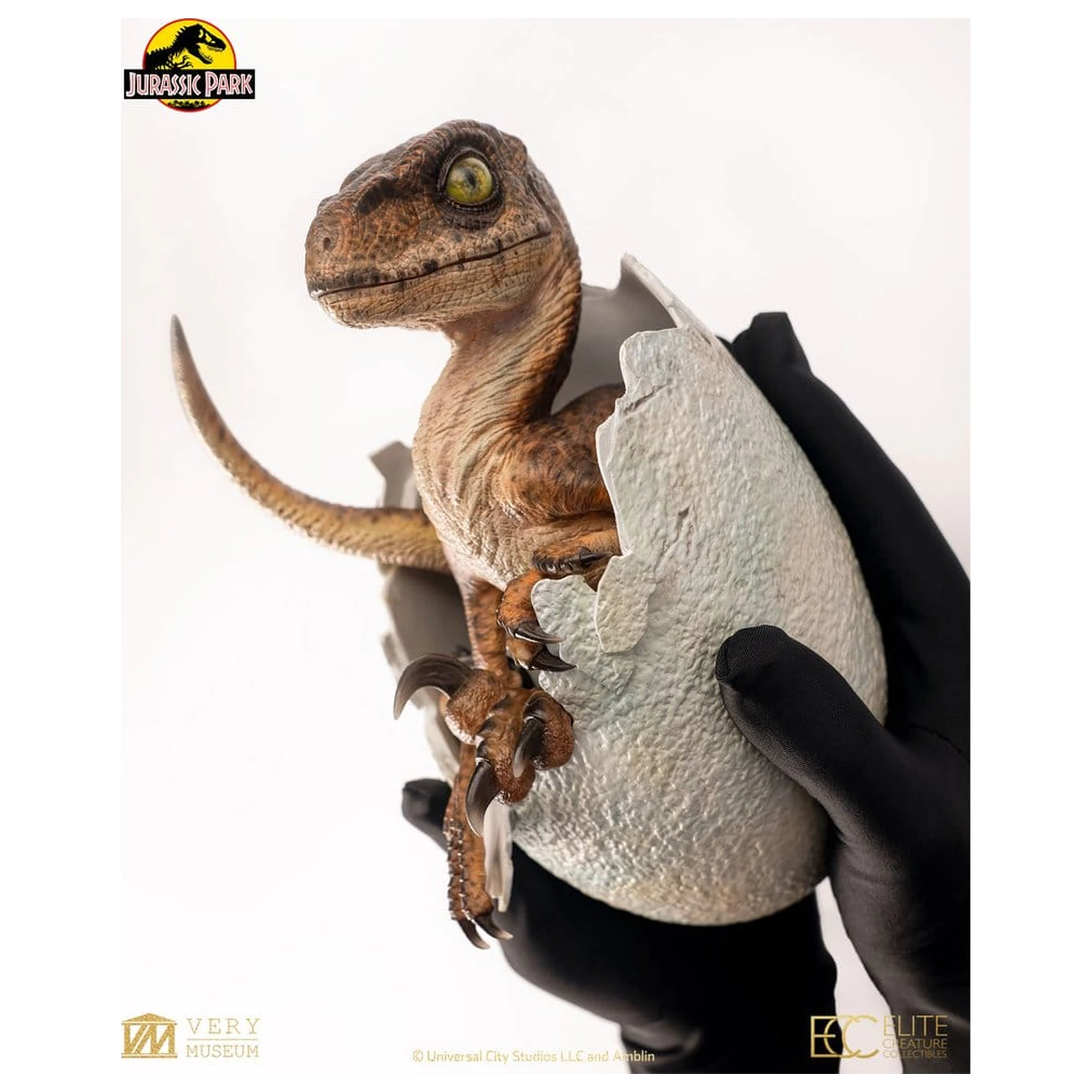 Jurassic Park Replika busty líhnoucí se vejce Velociraptora 24 cm fotografii produktu