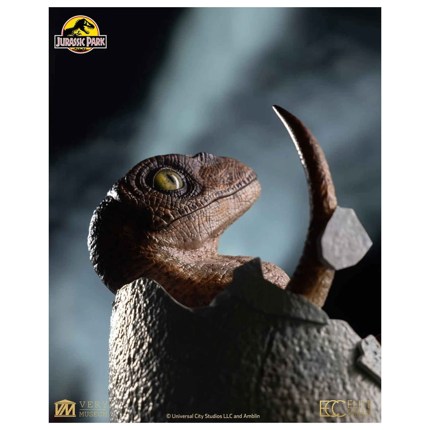 Jurassic Park Replika busty líhnoucí se vejce Velociraptora 24 cm fotografii produktu