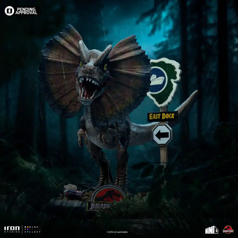 Jurassic Park Mini Co. PVC soška Dilophosaurus 12 cm fotografii produktu