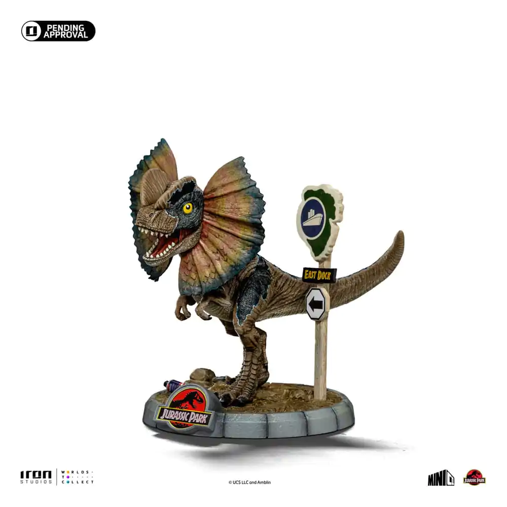 Jurassic Park Mini Co. PVC soška Dilophosaurus 12 cm fotografii produktu