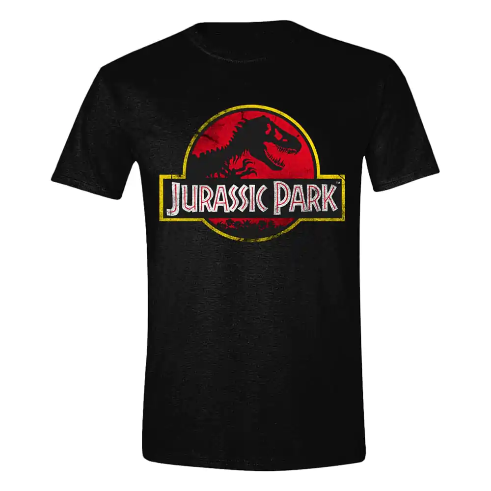 Jurassic Park T-Shirt s Opotřebovaným Logem fotografii produktu