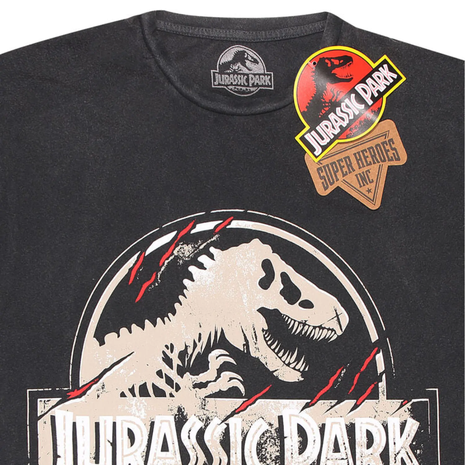 Jurassic Park tričko s poškrábaným logem fotografii produktu