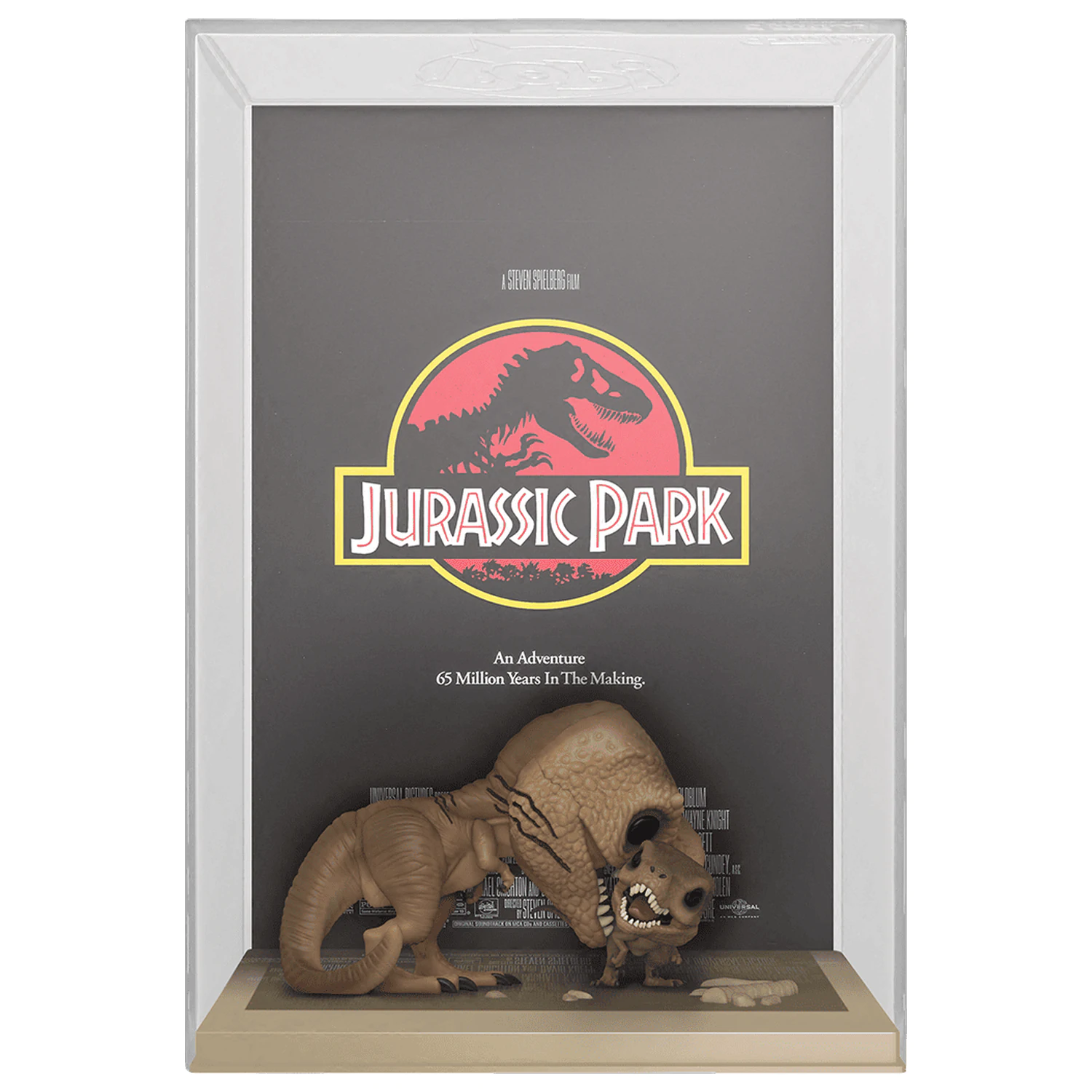Jurassic Park POP! Filmový plakát a figurka Tyrannosaurus Rex & Velociraptor 9 cm fotografii produktu