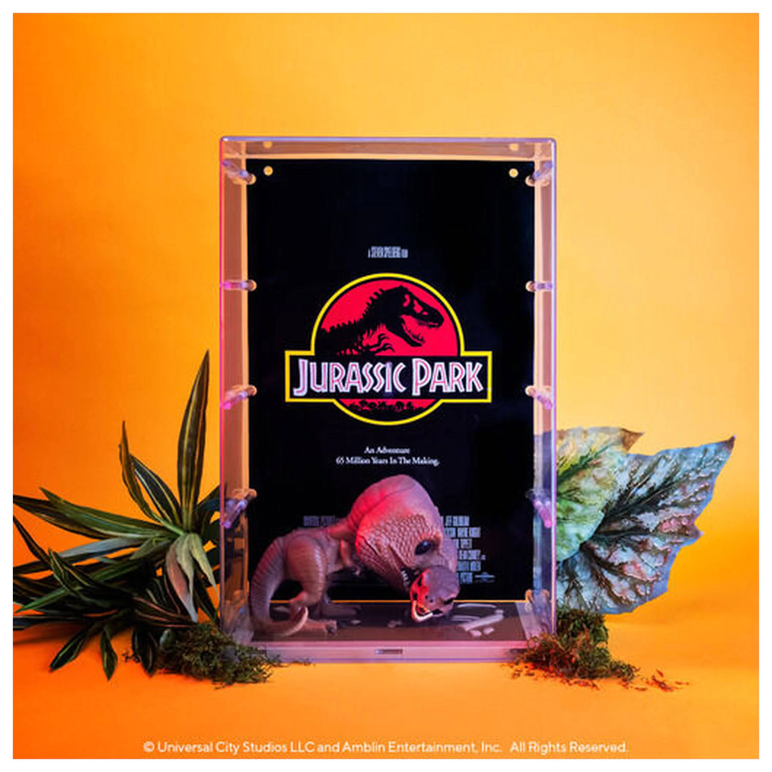 Jurassic Park POP! Filmový plakát a figurka Tyrannosaurus Rex & Velociraptor 9 cm fotografii produktu