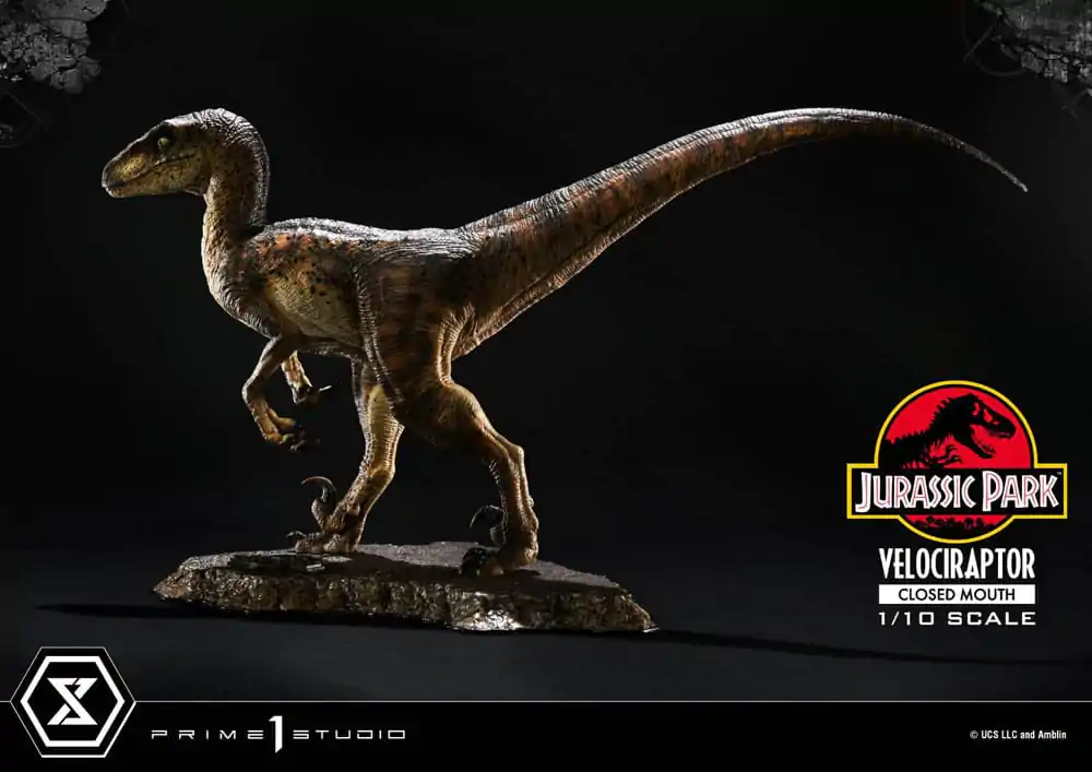 Jurassic Park Prime Collectibles Socha 1/10 Velociraptor Zavřená Tlama 19 cm fotografii produktu