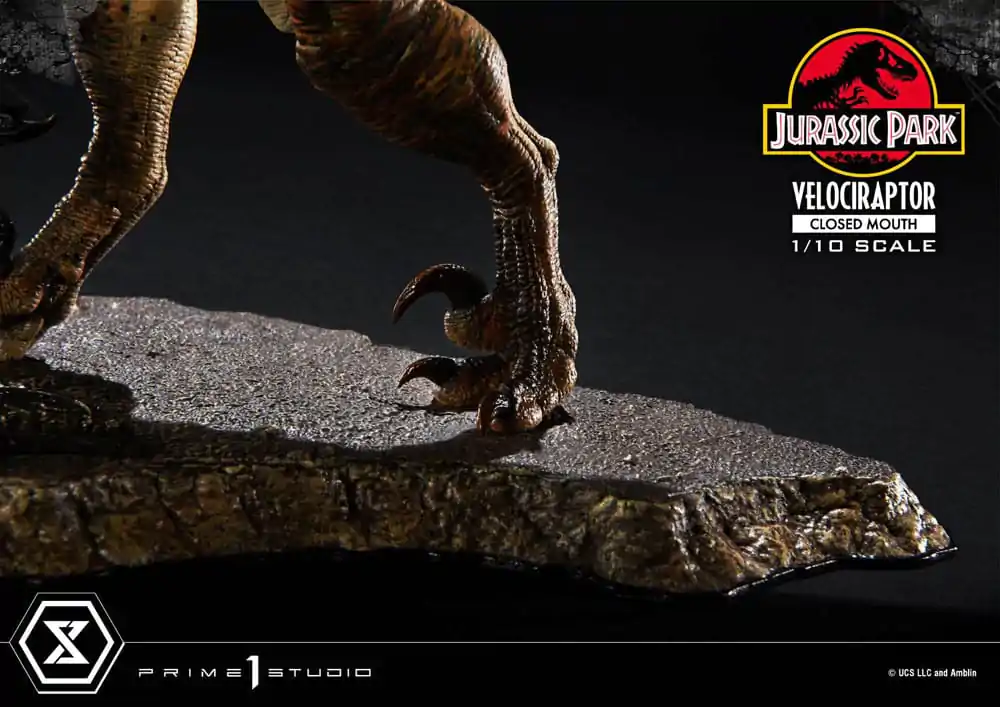 Jurassic Park Prime Collectibles Socha 1/10 Velociraptor Zavřená Tlama 19 cm fotografii produktu