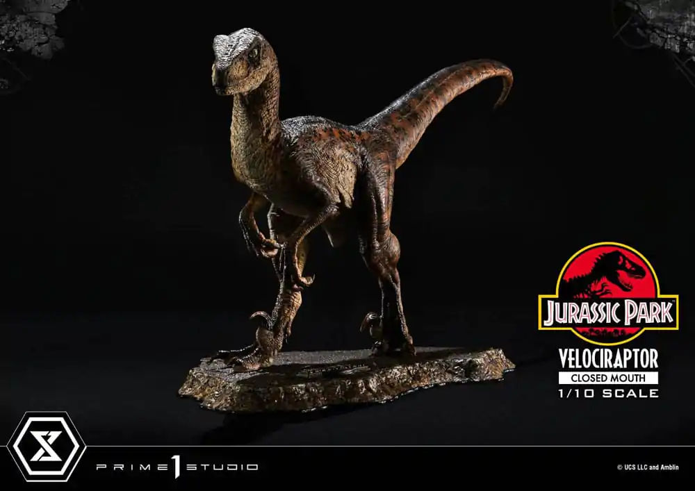 Jurassic Park Prime Collectibles Socha 1/10 Velociraptor Zavřená Tlama 19 cm fotografii produktu