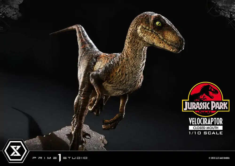 Jurassic Park Prime Collectibles Socha 1/10 Velociraptor Zavřená Tlama 19 cm fotografii produktu