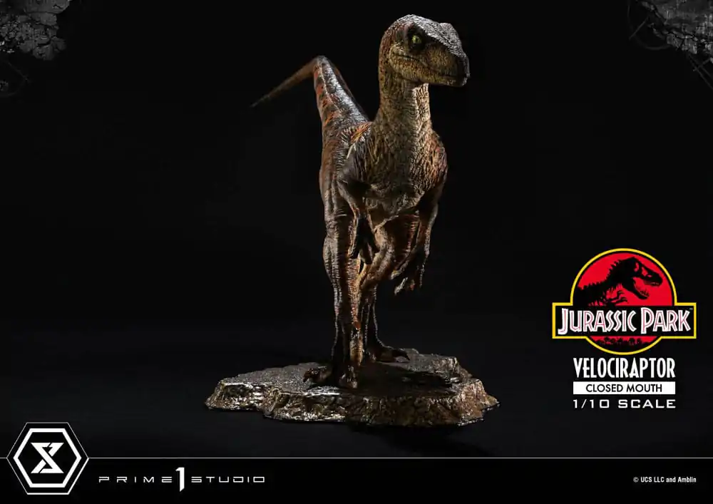 Jurassic Park Prime Collectibles Socha 1/10 Velociraptor Zavřená Tlama 19 cm fotografii produktu