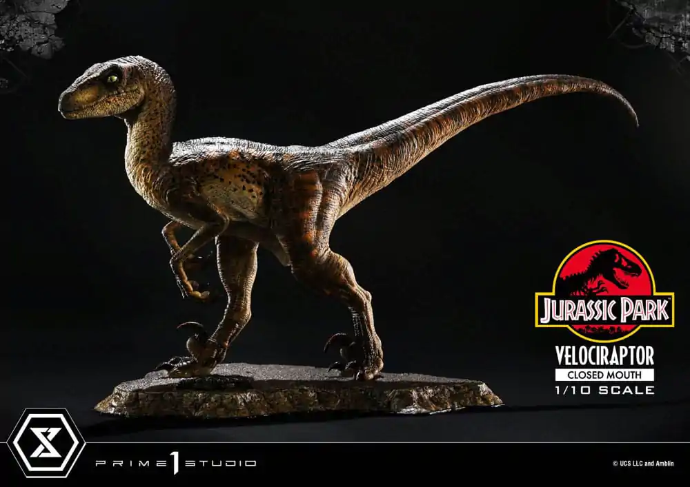 Jurassic Park Prime Collectibles Socha 1/10 Velociraptor Zavřená Tlama 19 cm fotografii produktu