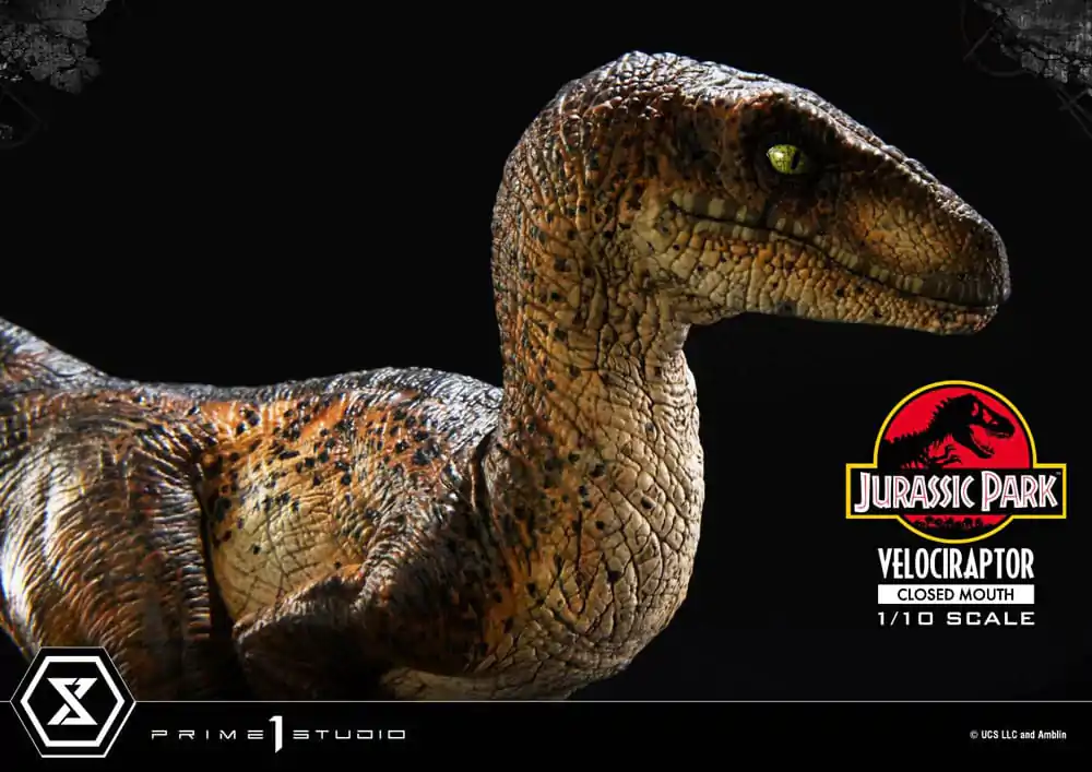 Jurassic Park Prime Collectibles Socha 1/10 Velociraptor Zavřená Tlama 19 cm fotografii produktu