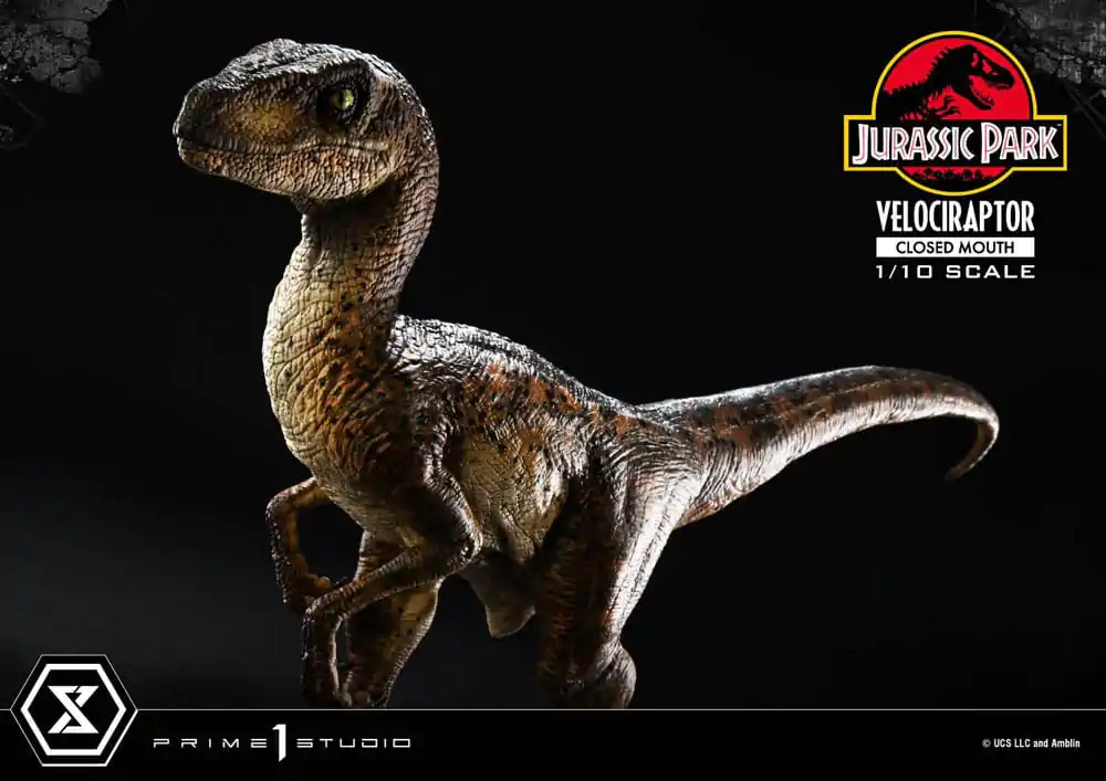 Jurassic Park Prime Collectibles Socha 1/10 Velociraptor Zavřená Tlama 19 cm fotografii produktu