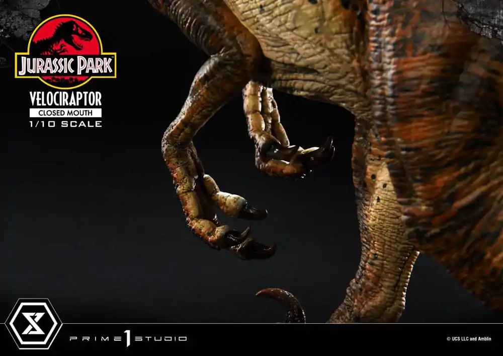 Jurassic Park Prime Collectibles Socha 1/10 Velociraptor Zavřená Tlama 19 cm fotografii produktu