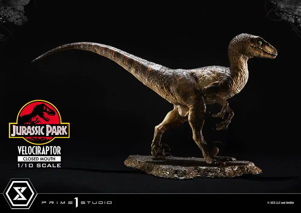 Jurassic Park Prime Collectibles Socha 1/10 Velociraptor Zavřená Tlama 19 cm fotografii produktu