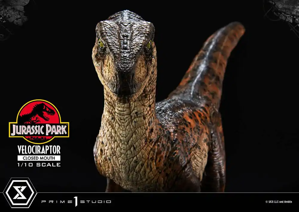 Jurassic Park Prime Collectibles Socha 1/10 Velociraptor Zavřená Tlama 19 cm fotografii produktu