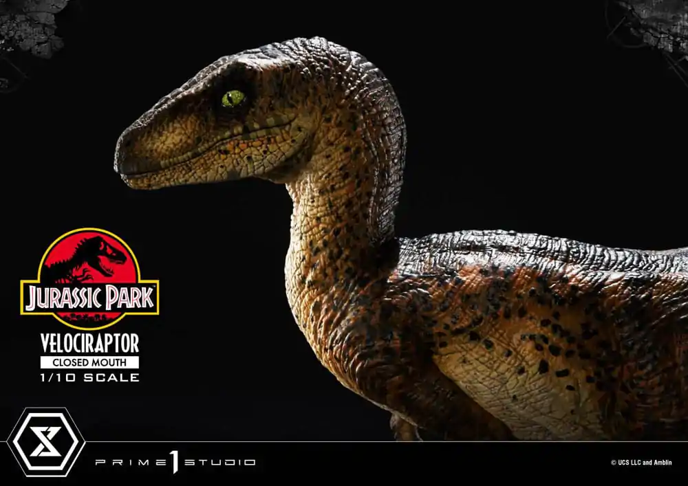 Jurassic Park Prime Collectibles Socha 1/10 Velociraptor Zavřená Tlama 19 cm fotografii produktu