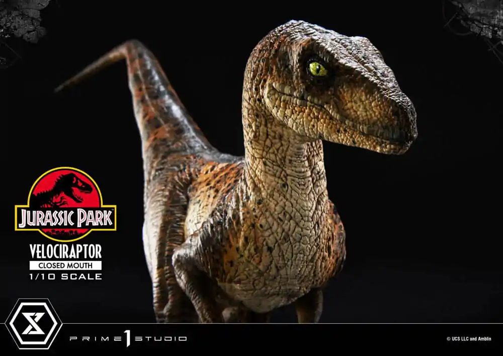 Jurassic Park Prime Collectibles Socha 1/10 Velociraptor Zavřená Tlama 19 cm fotografii produktu