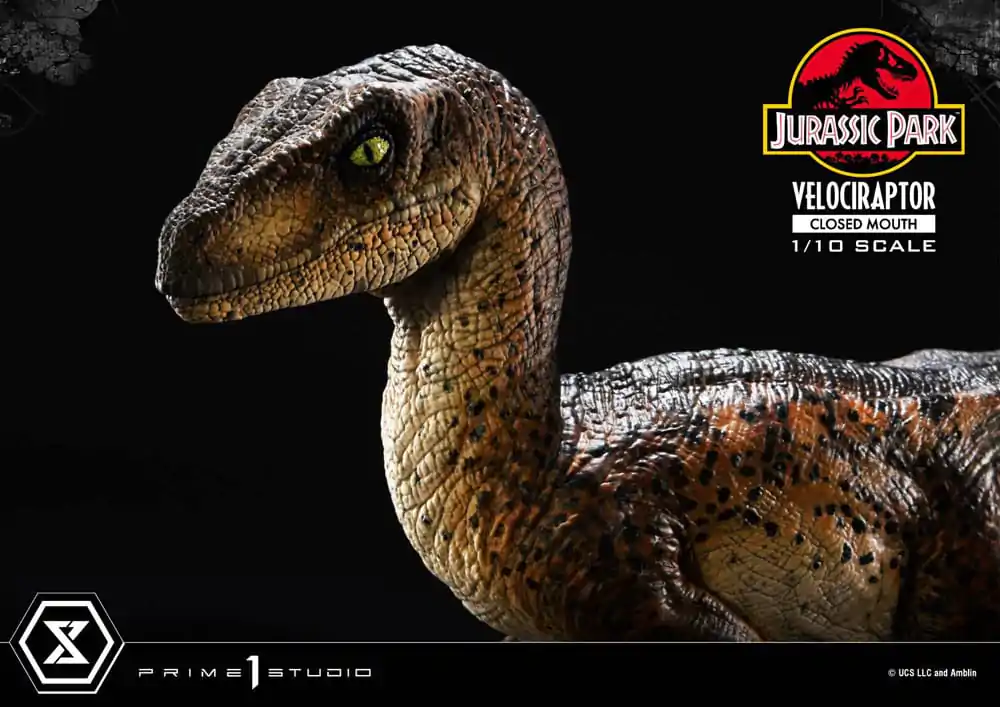 Jurassic Park Prime Collectibles Socha 1/10 Velociraptor Zavřená Tlama 19 cm fotografii produktu