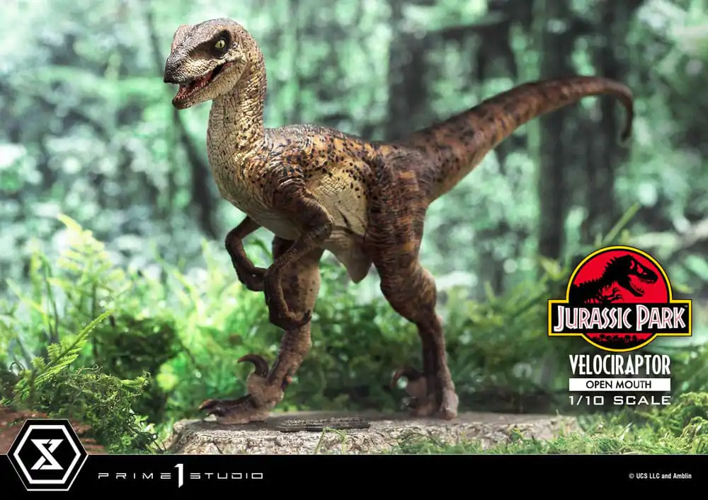 Jurassic Park Prime Collectibles Socha 1/10 Velociraptor Otevřená tlama 19 cm fotografii produktu