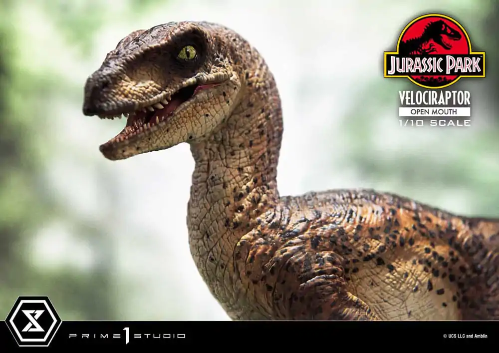 Jurassic Park Prime Collectibles Socha 1/10 Velociraptor Otevřená tlama 19 cm fotografii produktu