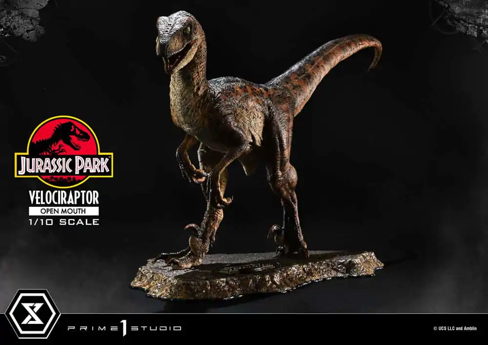 Jurassic Park Prime Collectibles Socha 1/10 Velociraptor Otevřená tlama 19 cm fotografii produktu