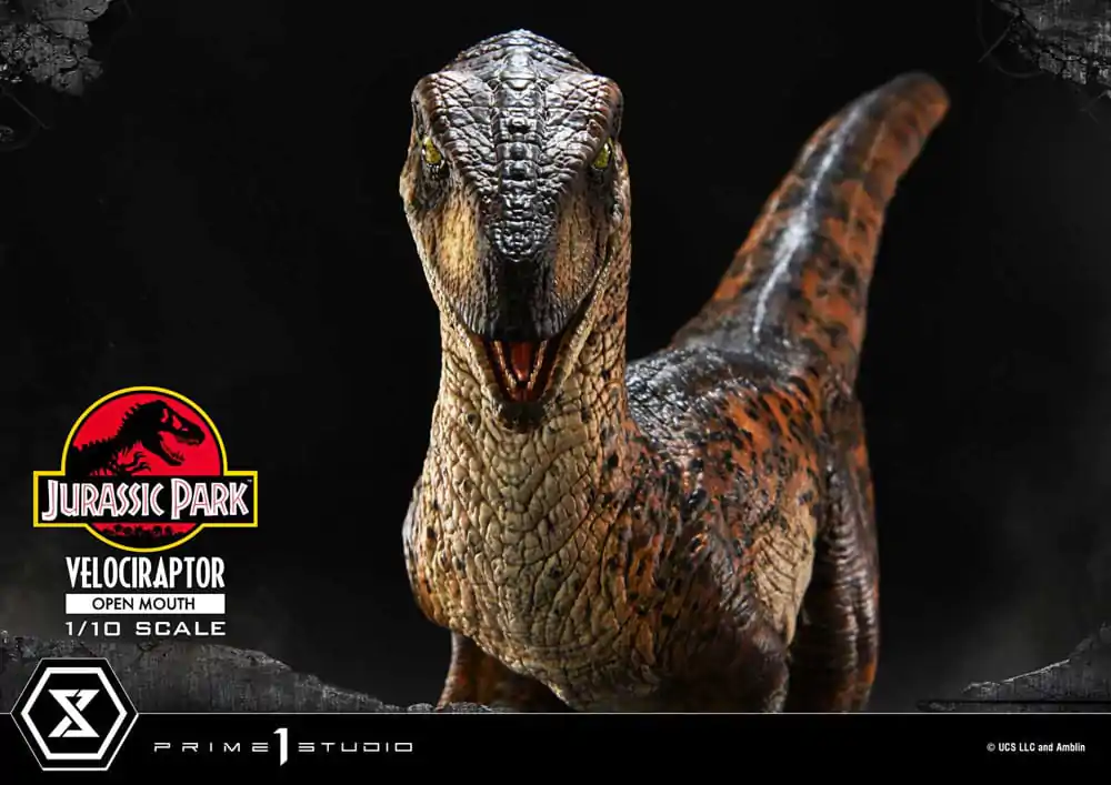 Jurassic Park Prime Collectibles Socha 1/10 Velociraptor Otevřená tlama 19 cm fotografii produktu