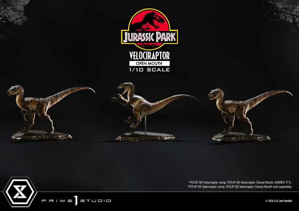 Jurassic Park Prime Collectibles Socha 1/10 Velociraptor Otevřená tlama 19 cm fotografii produktu